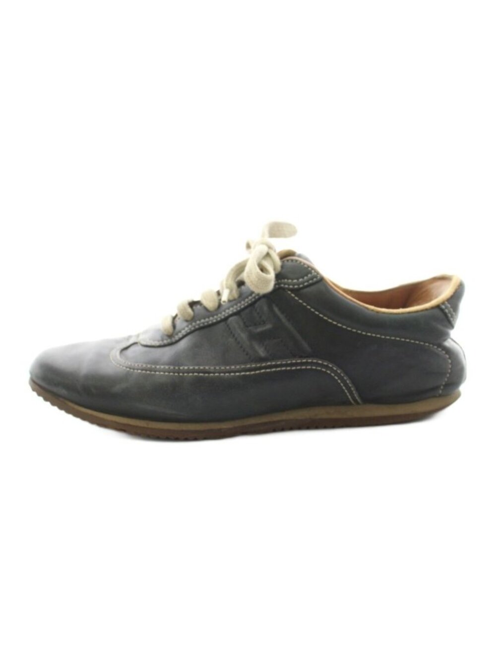 Hermes Quick Sneakers Low Cut H Mark Leather Black